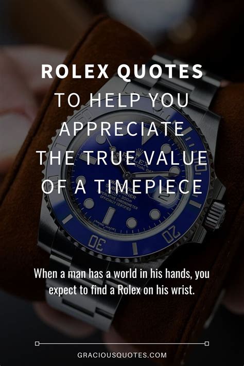 citazioni rolex|rolex watch quotes history.